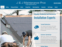 Tablet Screenshot of jjmaintenancepros.com